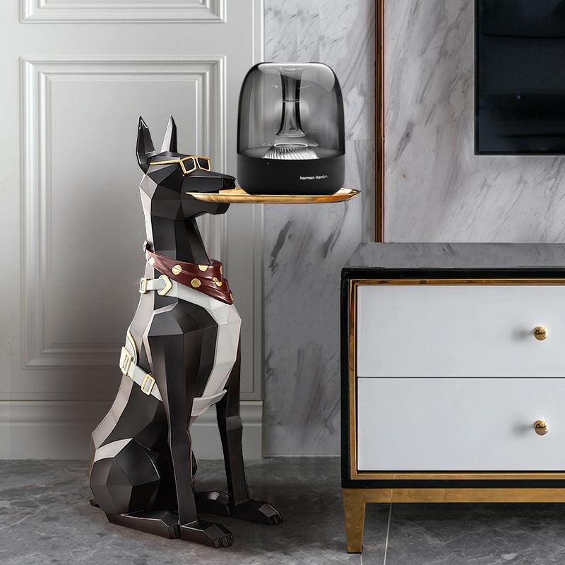 Doberman Butler 2.8 Feet Dog Accent
