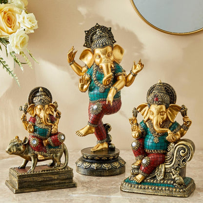 Ganesh Ji Sitting on Sofa Figurine