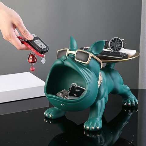 Bulldog Storage Butler Sculpture