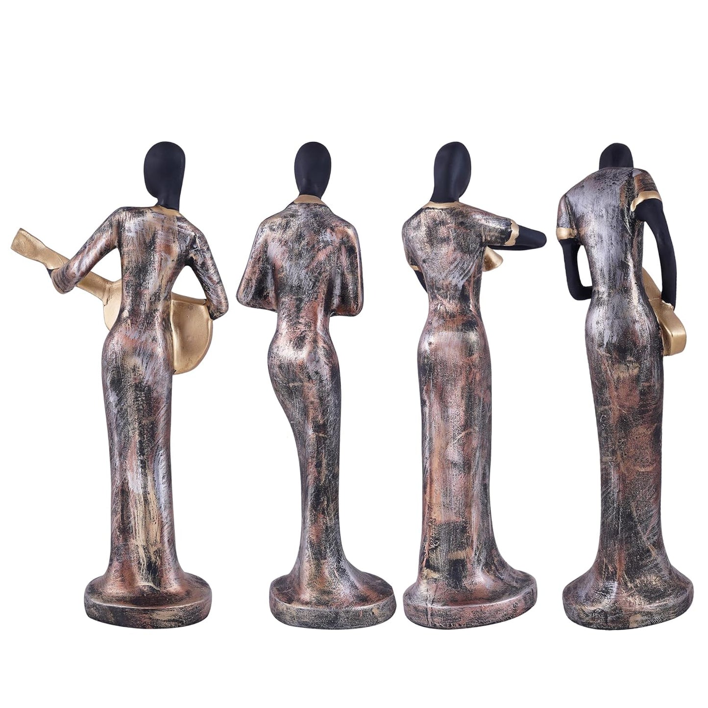 Premium Polyresin Musical Band Showpiece Set of 4