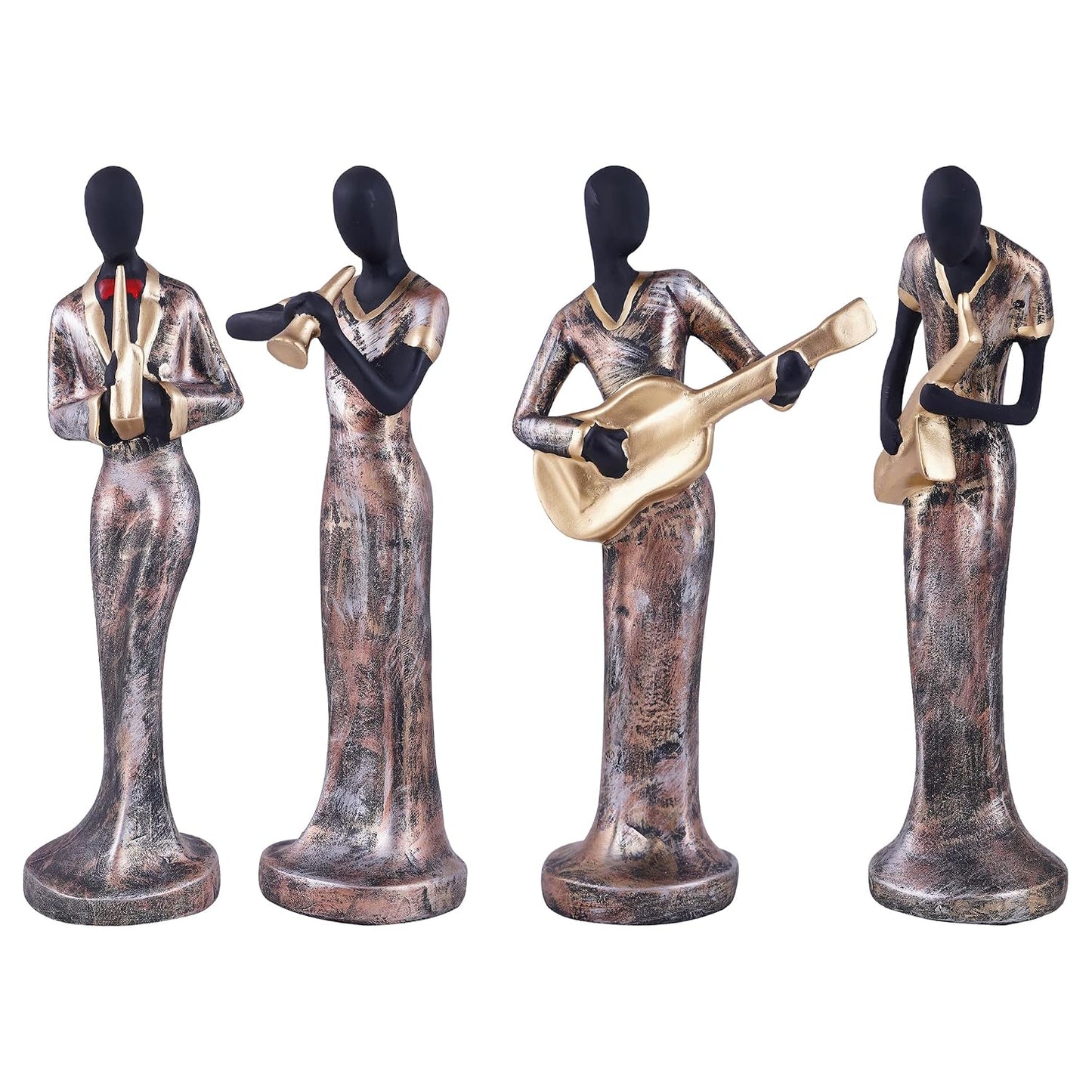 Premium Polyresin Musical Band Showpiece Set of 4