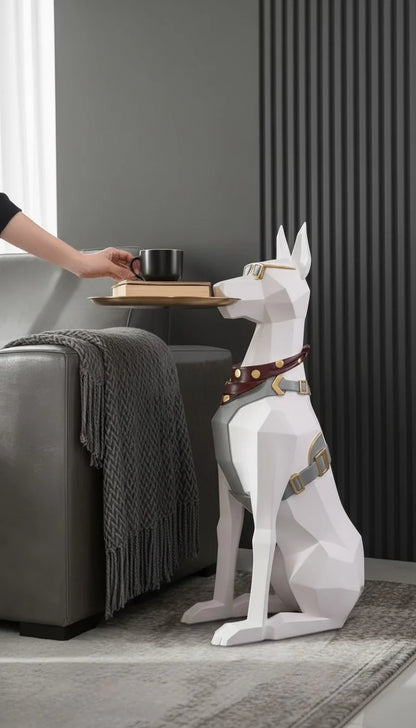 Doberman Butler 2.8 Feet Dog Accent
