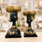 African Lady Decorative Bust Showpiece Set of 2
