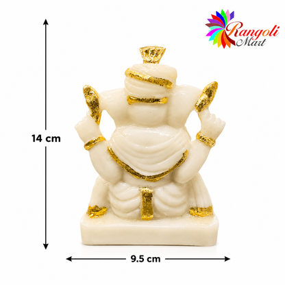 Luxury Gold Plated Lord Ganesha Idol