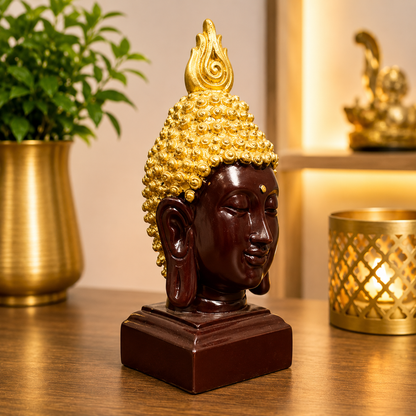 Luxury Resin Buddha Head Sculpture