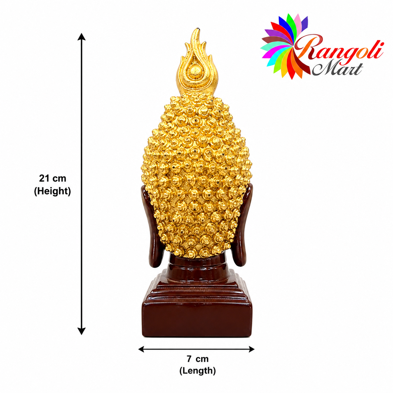 Luxury Resin Buddha Head Sculpture