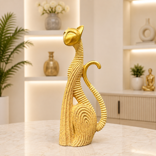 Modern Cat Couple Showpiece for Home Décor