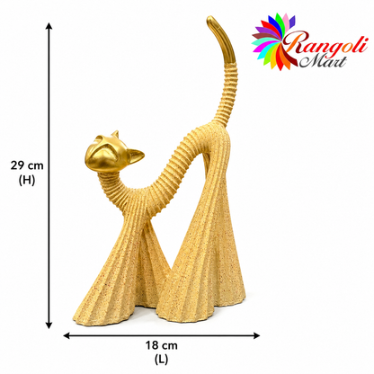 Modern Cat Couple Showpiece for Home Décor