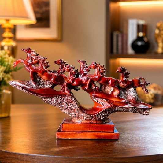 7 Lucky Feng Shui Horse Statue