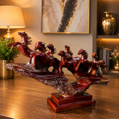 7 Lucky Feng Shui Horse Statue
