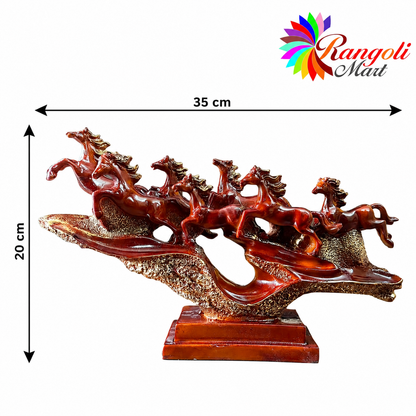 7 Lucky Feng Shui Horse Statue