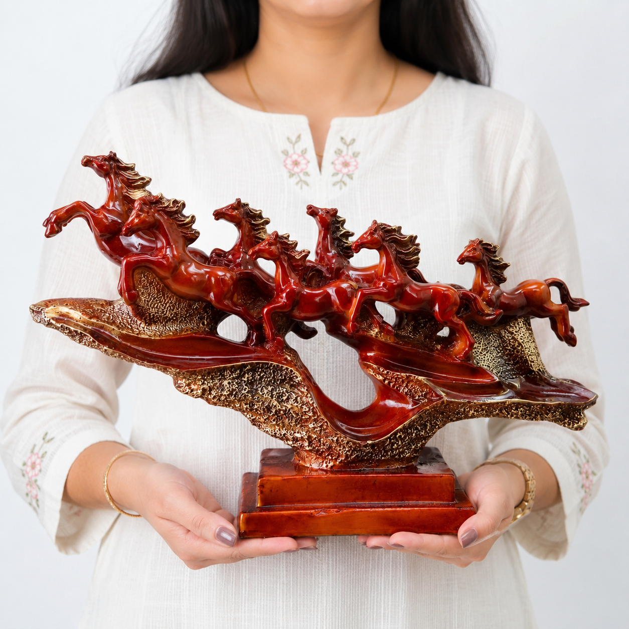 7 Lucky Feng Shui Horse Statue
