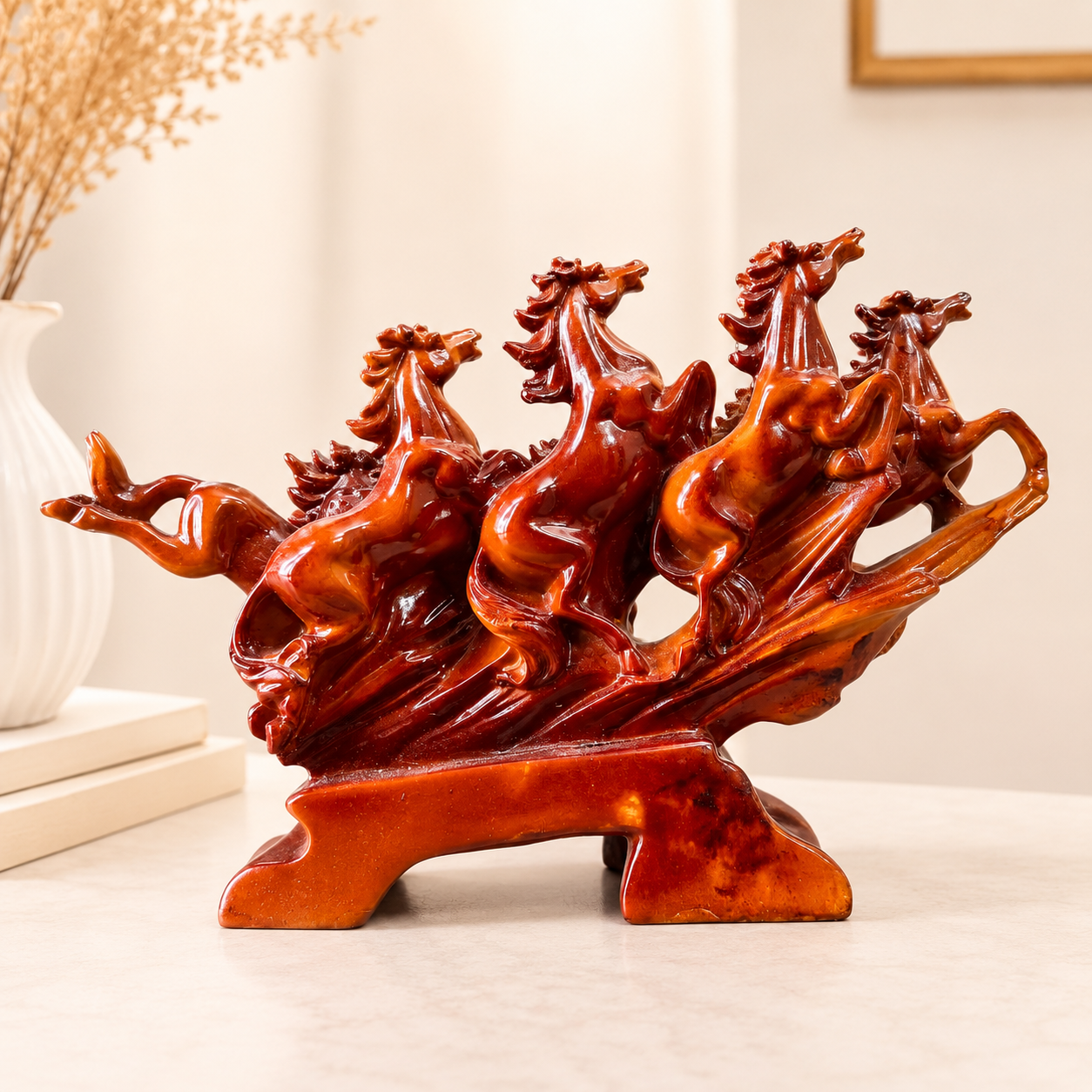 Luxury 7 Galloping Horse Showpiece