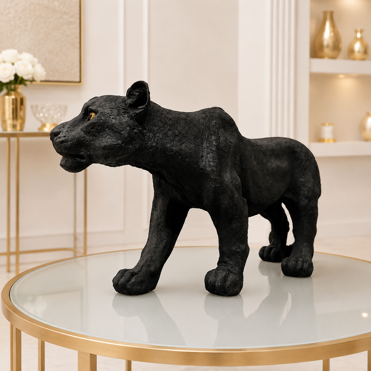 Black Panther Decorative Sculpture