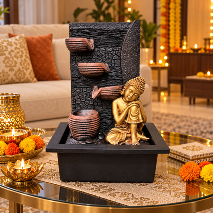 Serene Buddha Water Fountain