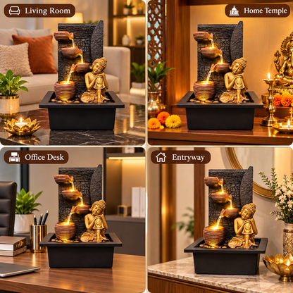 Serene Buddha Water Fountain
