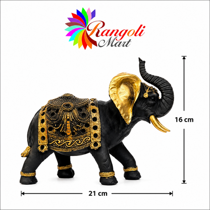 Premium Elephant Statue with Raised Trunk