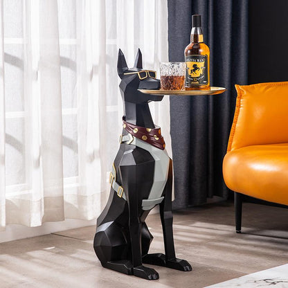 Doberman Butler 2.8 Feet Dog Accent