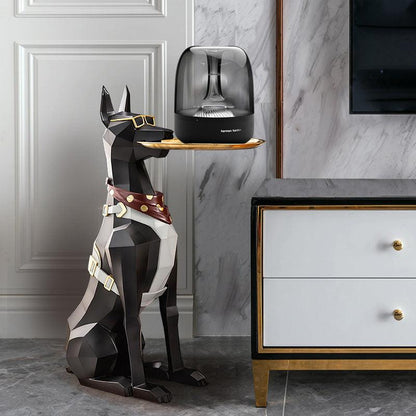 Doberman Butler 2.8 Feet Dog Accent