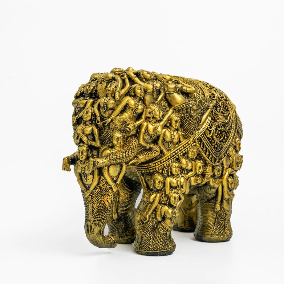 Royal Carved Elephant Statue