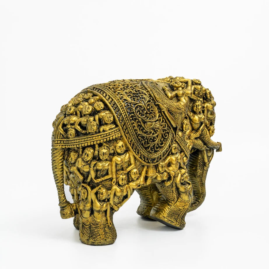 Royal Carved Elephant Statue